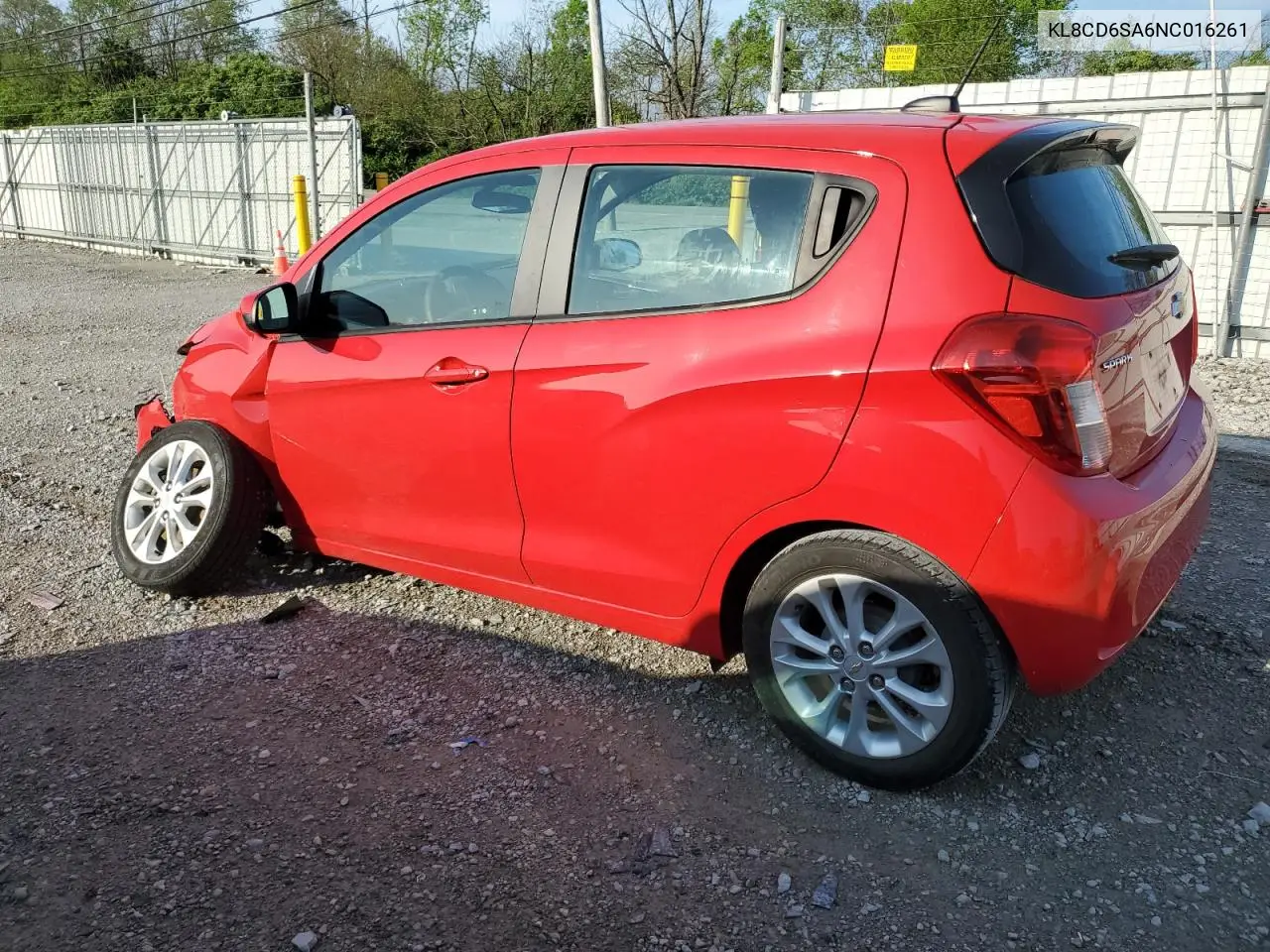 2022 Chevrolet Spark 1Lt VIN: KL8CD6SA6NC016261 Lot: 54160895