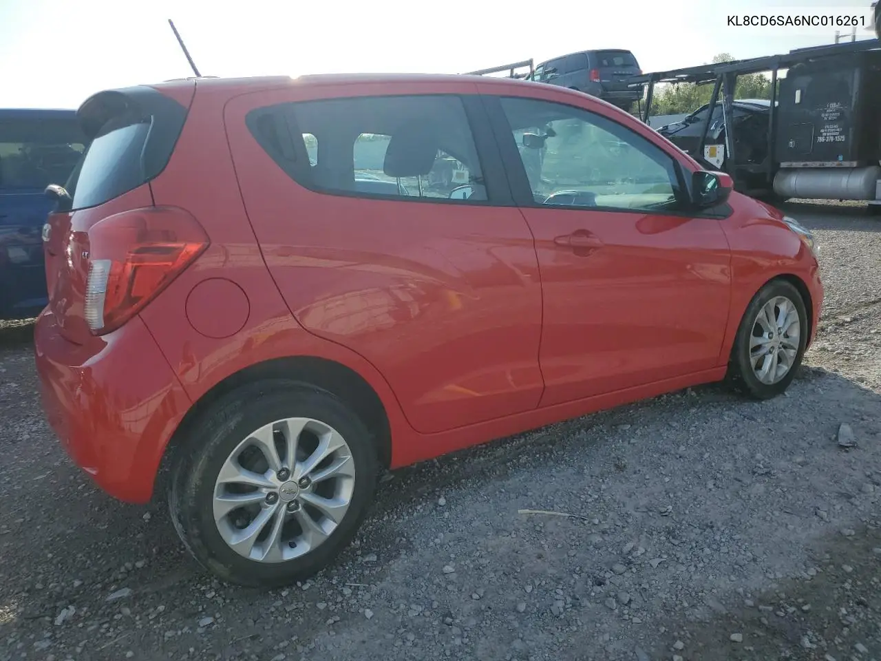 2022 Chevrolet Spark 1Lt VIN: KL8CD6SA6NC016261 Lot: 54160895