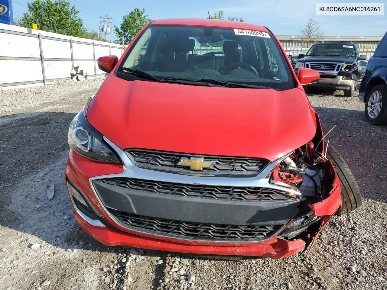 2022 Chevrolet Spark 1Lt VIN: KL8CD6SA6NC016261 Lot: 54160895
