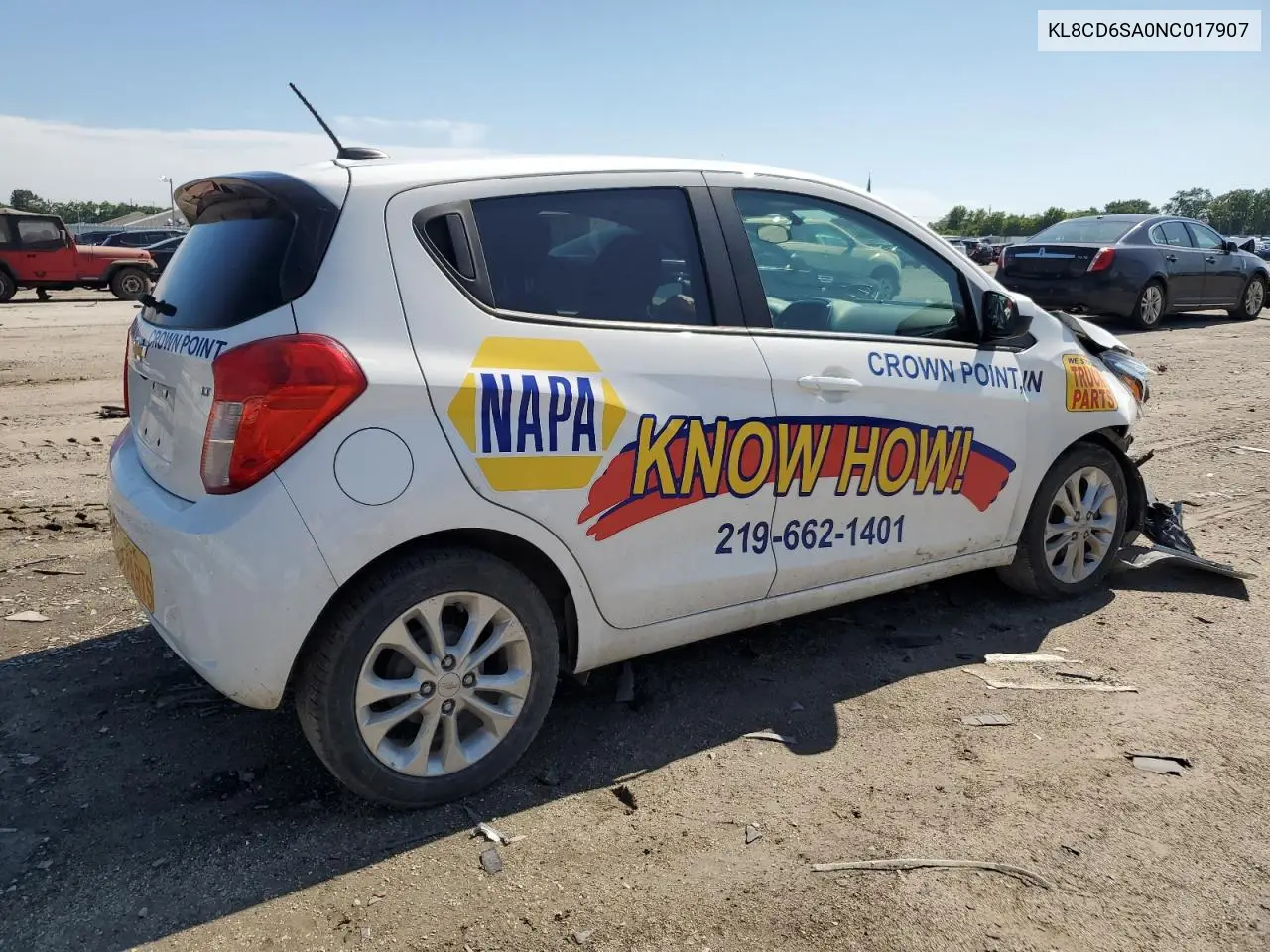 2022 Chevrolet Spark 1Lt VIN: KL8CD6SA0NC017907 Lot: 61585575