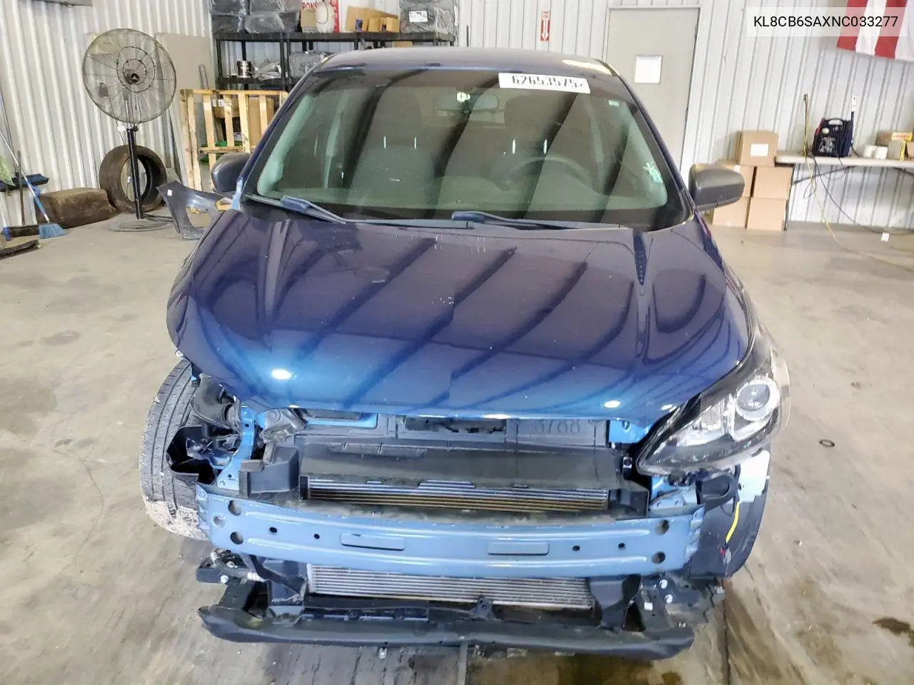 2022 Chevrolet Spark Ls VIN: KL8CB6SAXNC033277 Lot: 62653575