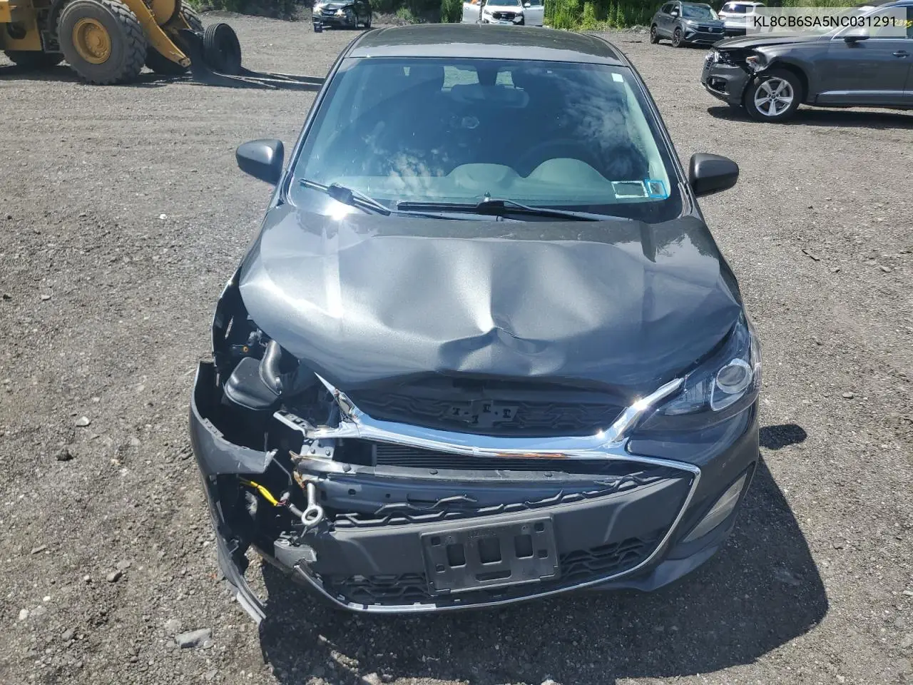 2022 Chevrolet Spark Ls VIN: KL8CB6SA5NC031291 Lot: 63642675
