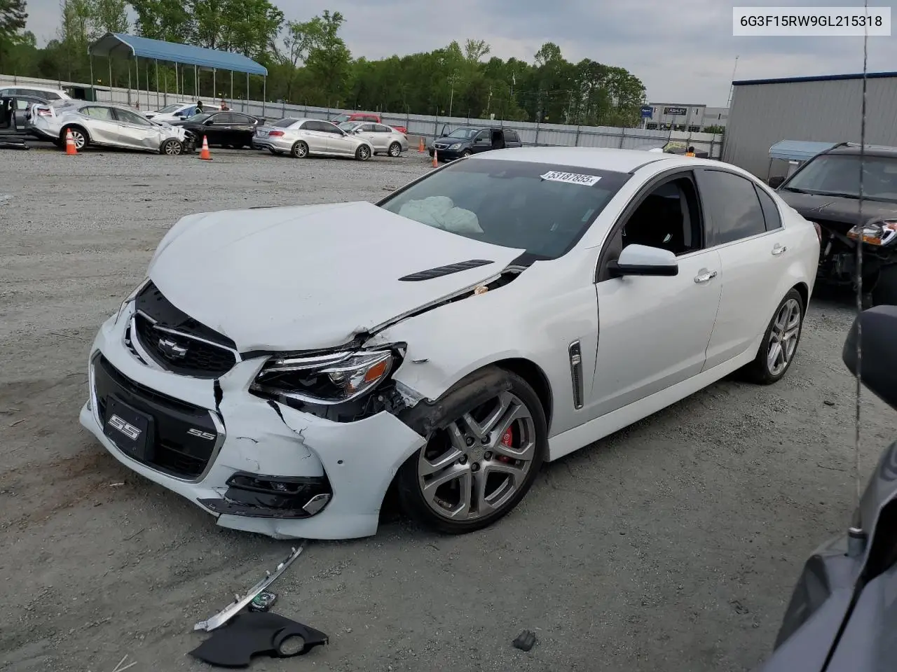 2016 Chevrolet Ss VIN: 6G3F15RW9GL215318 Lot: 53187855