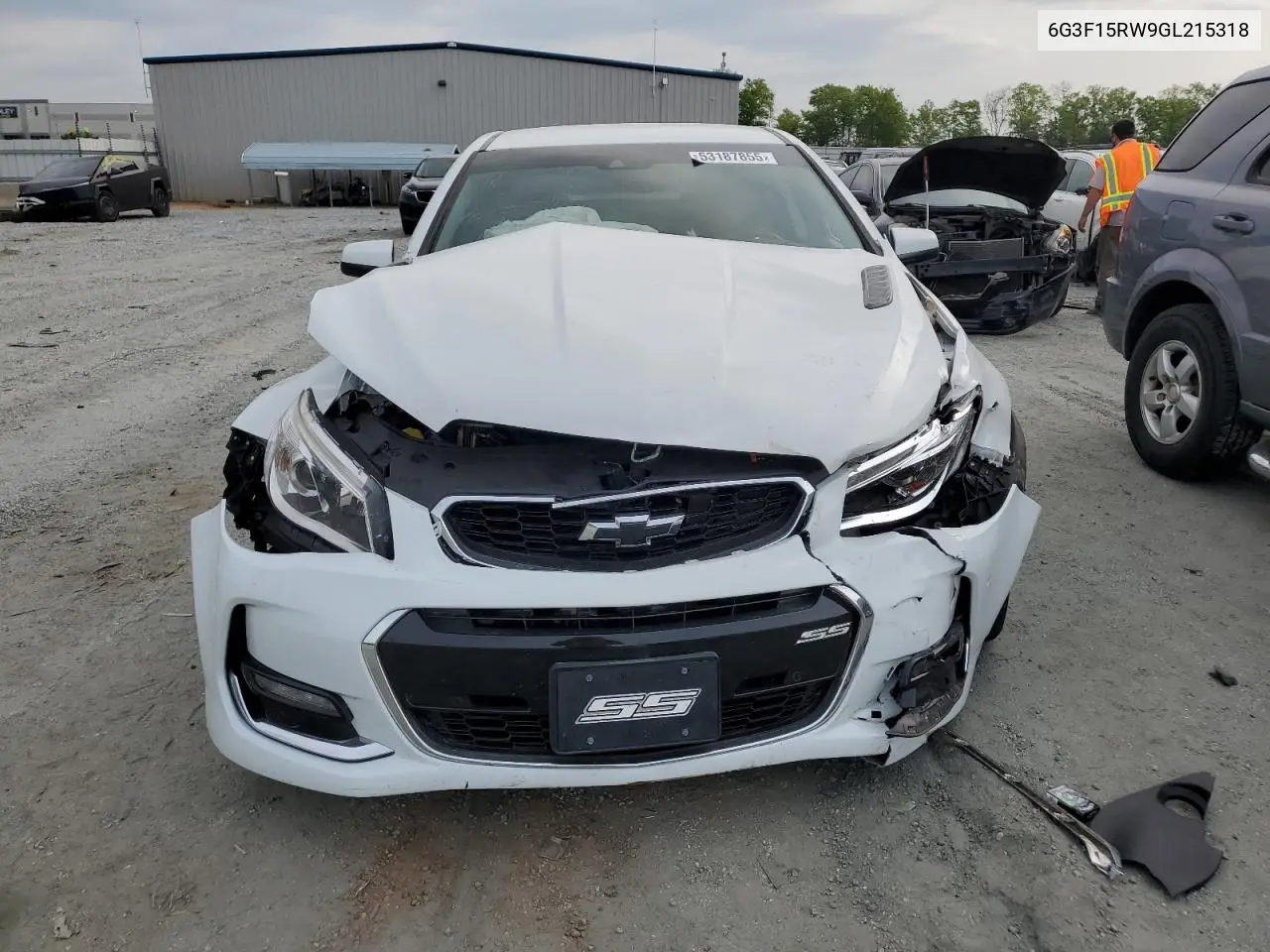 2016 Chevrolet Ss VIN: 6G3F15RW9GL215318 Lot: 53187855