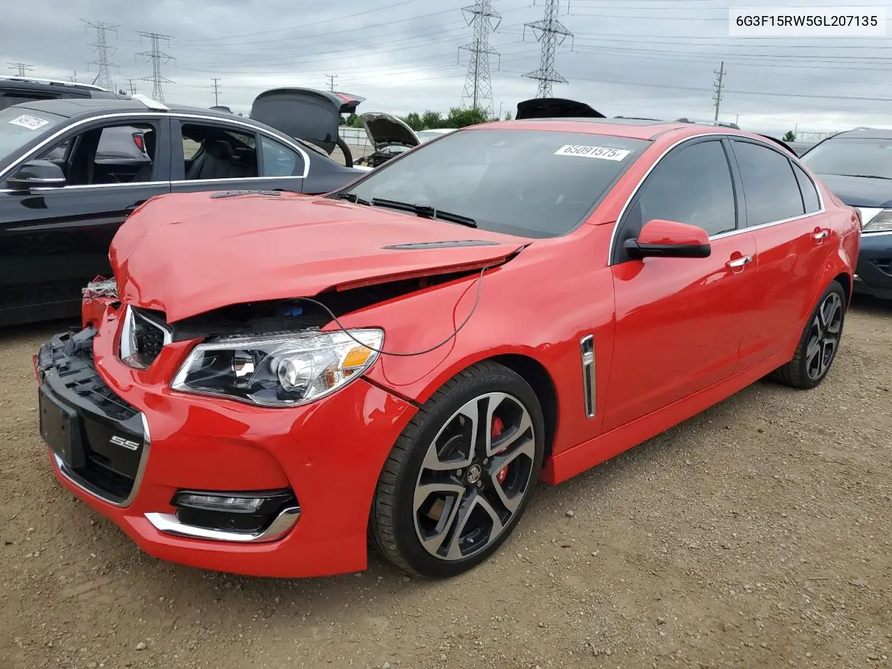 2016 Chevrolet Ss VIN: 6G3F15RW5GL207135 Lot: 65091575