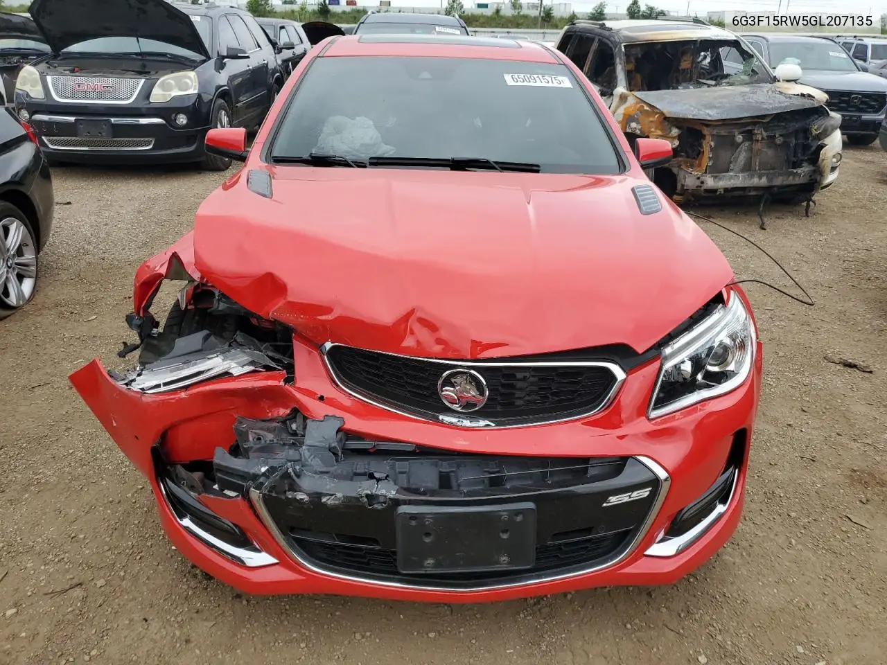 2016 Chevrolet Ss VIN: 6G3F15RW5GL207135 Lot: 65091575