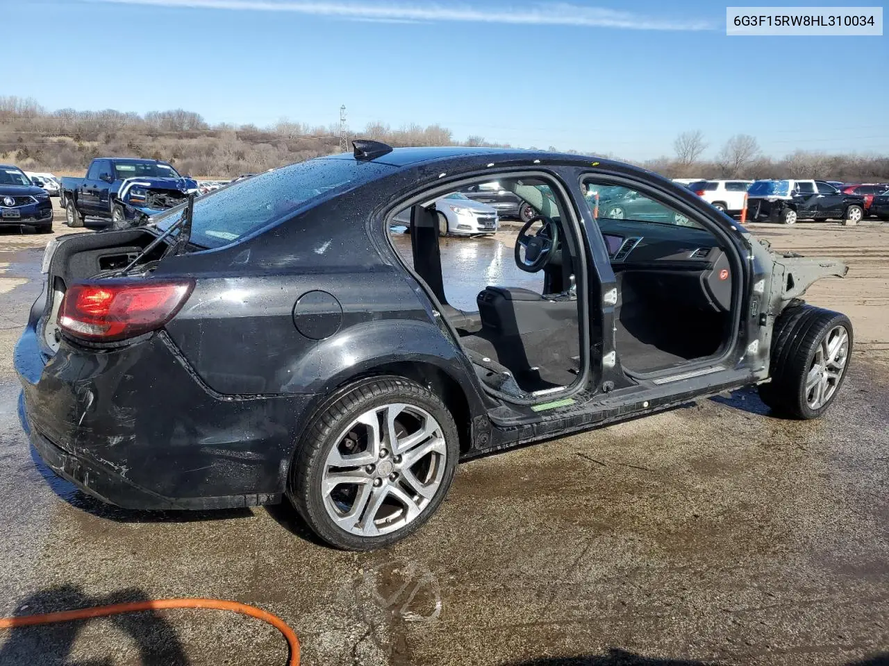 2017 Chevrolet Ss VIN: 6G3F15RW8HL310034 Lot: 44733545
