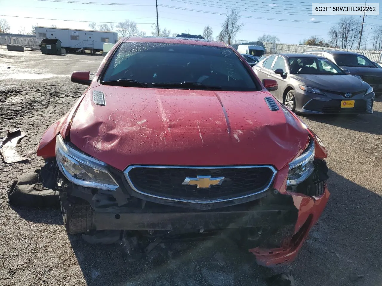 2017 Chevrolet Ss VIN: 6G3F15RW3HL302262 Lot: 50358645