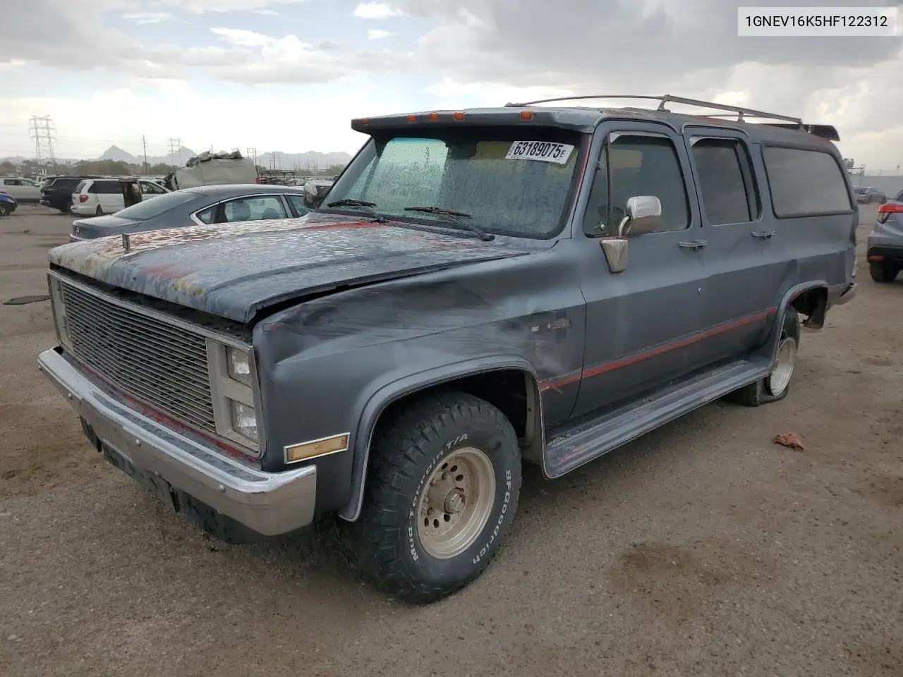 1987 Chevrolet Suburban V10 VIN: 1GNEV16K5HF122312 Lot: 63189075