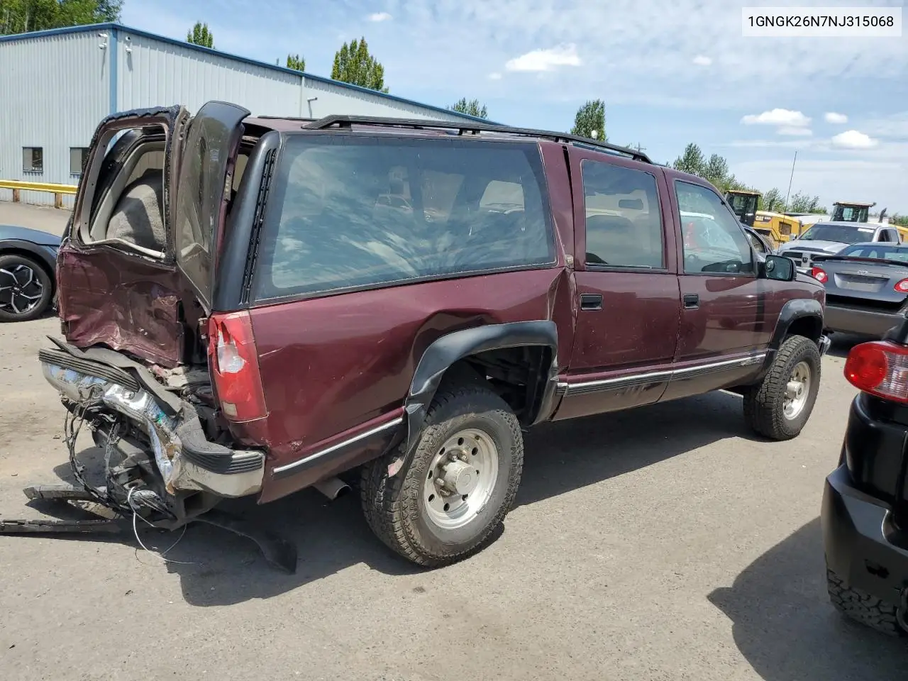1992 Chevrolet Suburban K2500 VIN: 1GNGK26N7NJ315068 Lot: 61382035