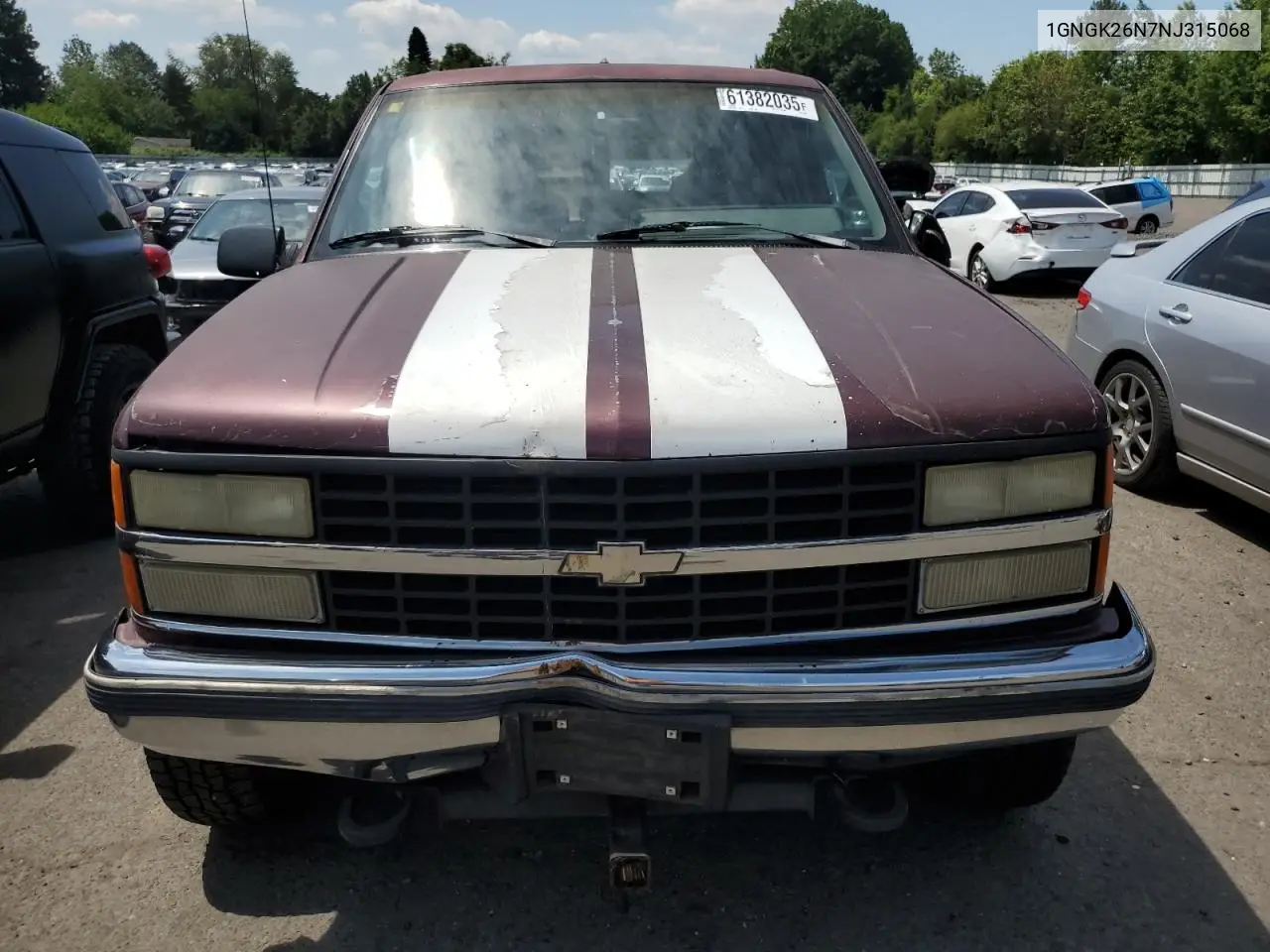 1992 Chevrolet Suburban K2500 VIN: 1GNGK26N7NJ315068 Lot: 61382035