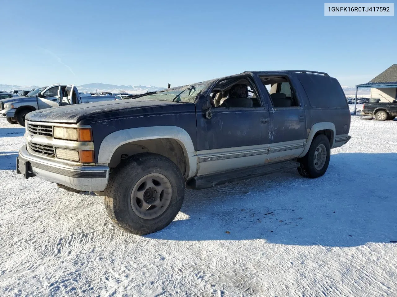 1996 Chevrolet Suburban K1500 VIN: 1GNFK16R0TJ417592 Lot: 42424015