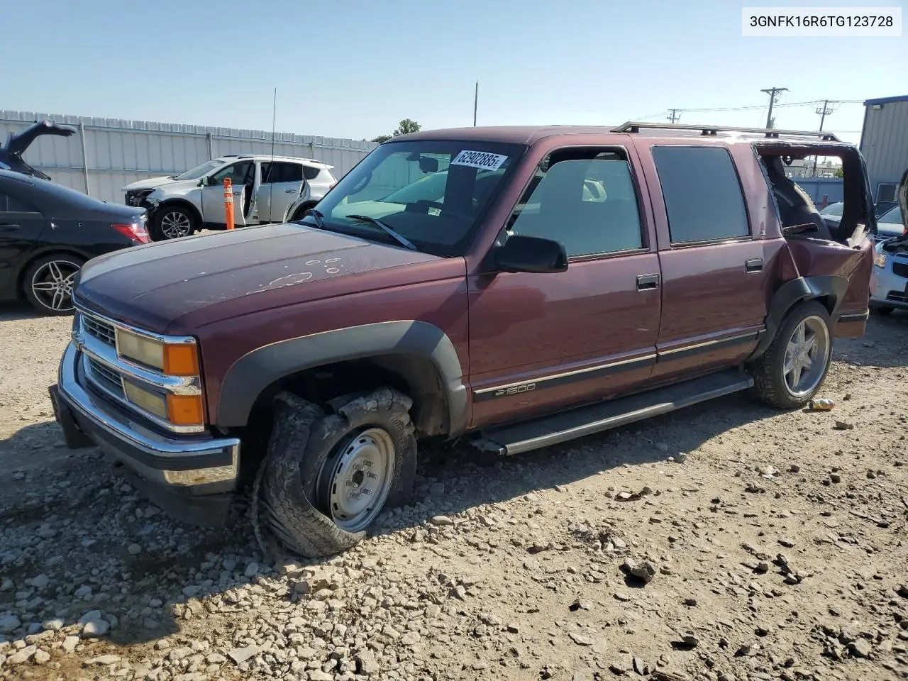1996 Chevrolet Suburban K1500 VIN: 3GNFK16R6TG123728 Lot: 62902885