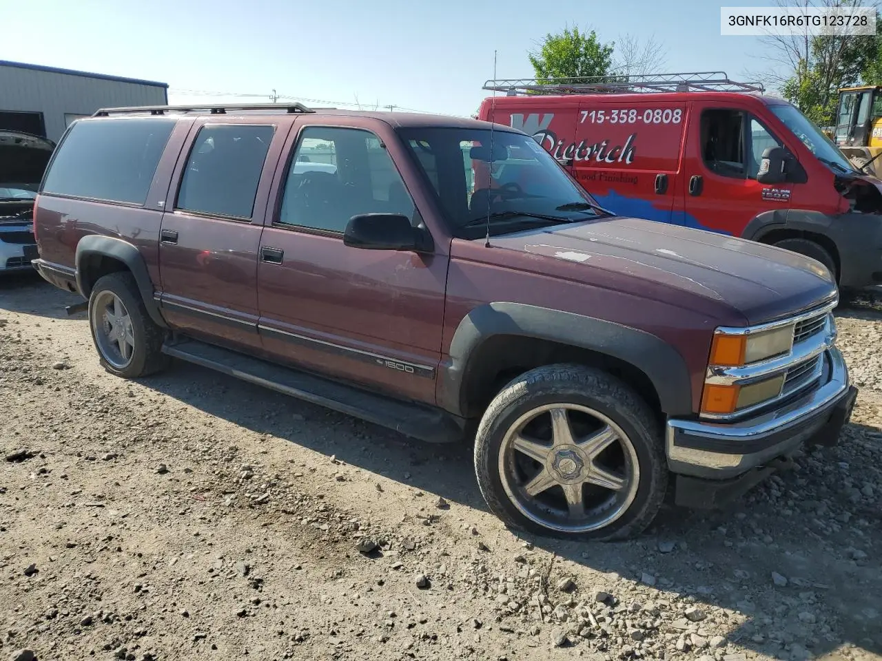 1996 Chevrolet Suburban K1500 VIN: 3GNFK16R6TG123728 Lot: 62902885