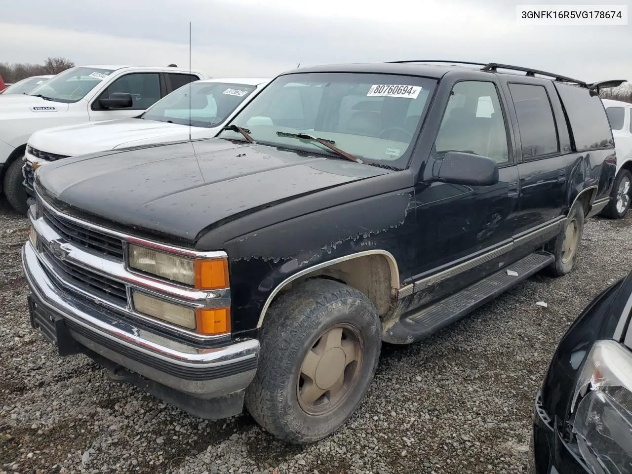 1997 Chevrolet Suburban K1500 VIN: 3GNFK16R5VG178674 Lot: 80760694