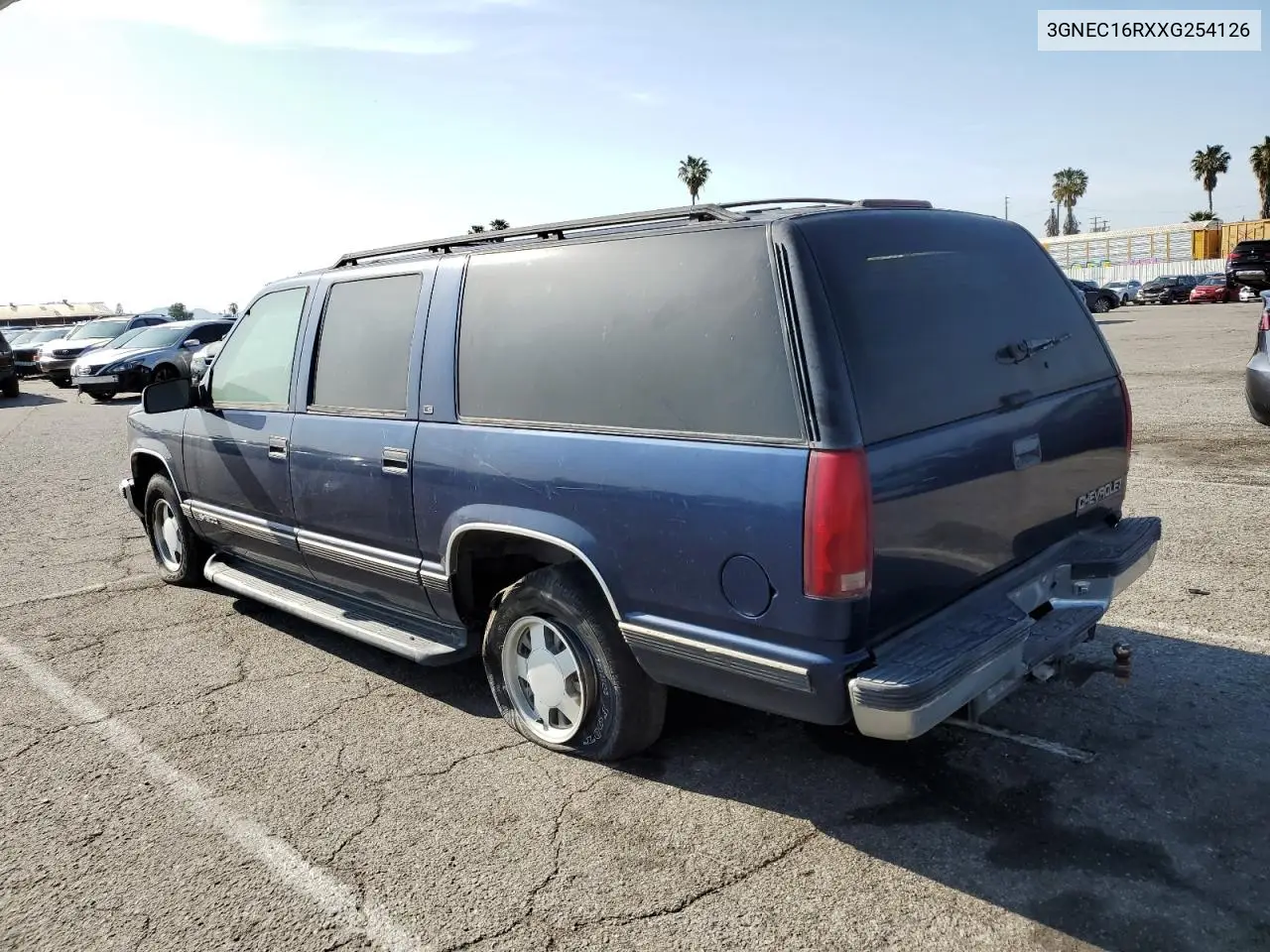 1999 Chevrolet Suburban C1500 VIN: 3GNEC16RXXG254126 Lot: 52051405