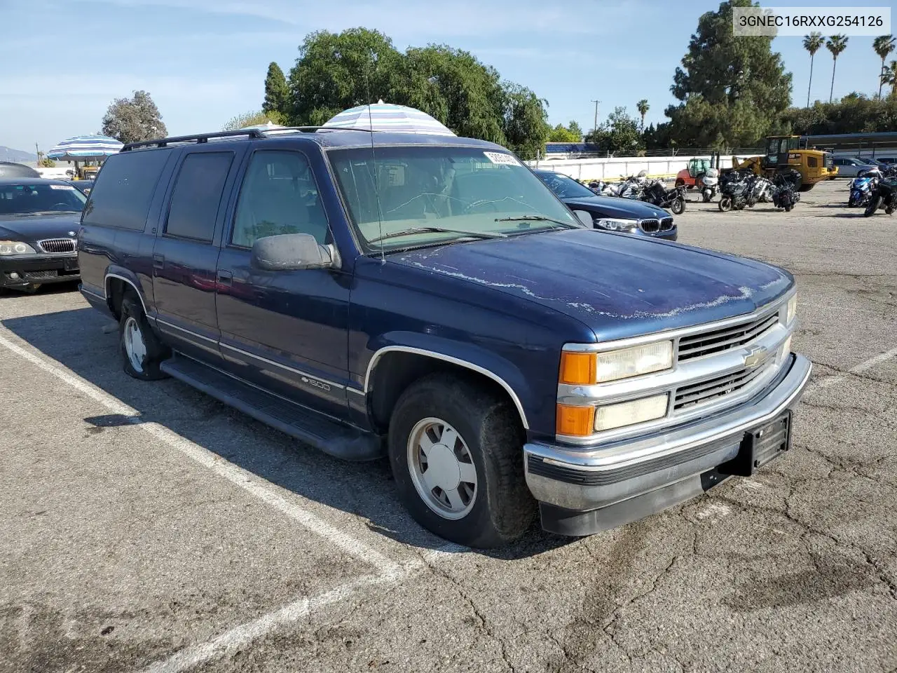 1999 Chevrolet Suburban C1500 VIN: 3GNEC16RXXG254126 Lot: 52051405