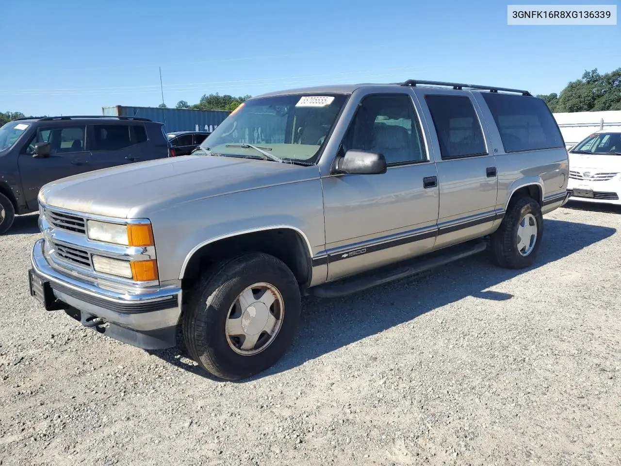 1999 Chevrolet Suburban K1500 VIN: 3GNFK16R8XG136339 Lot: 55705555