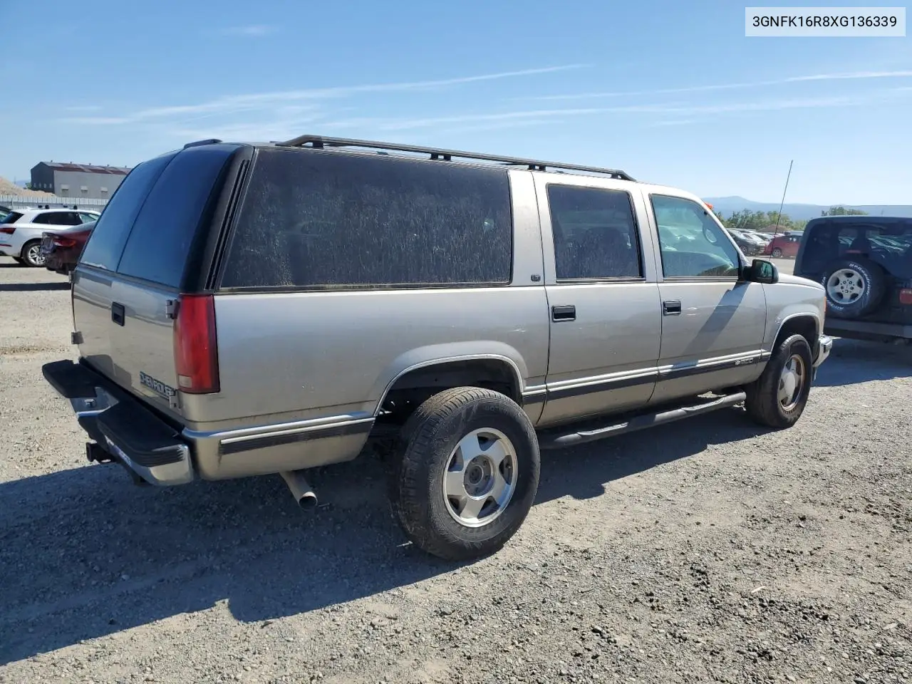 1999 Chevrolet Suburban K1500 VIN: 3GNFK16R8XG136339 Lot: 55705555