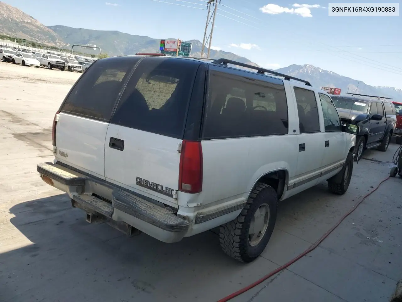 1999 Chevrolet Suburban K1500 VIN: 3GNFK16R4XG190883 Lot: 58324415