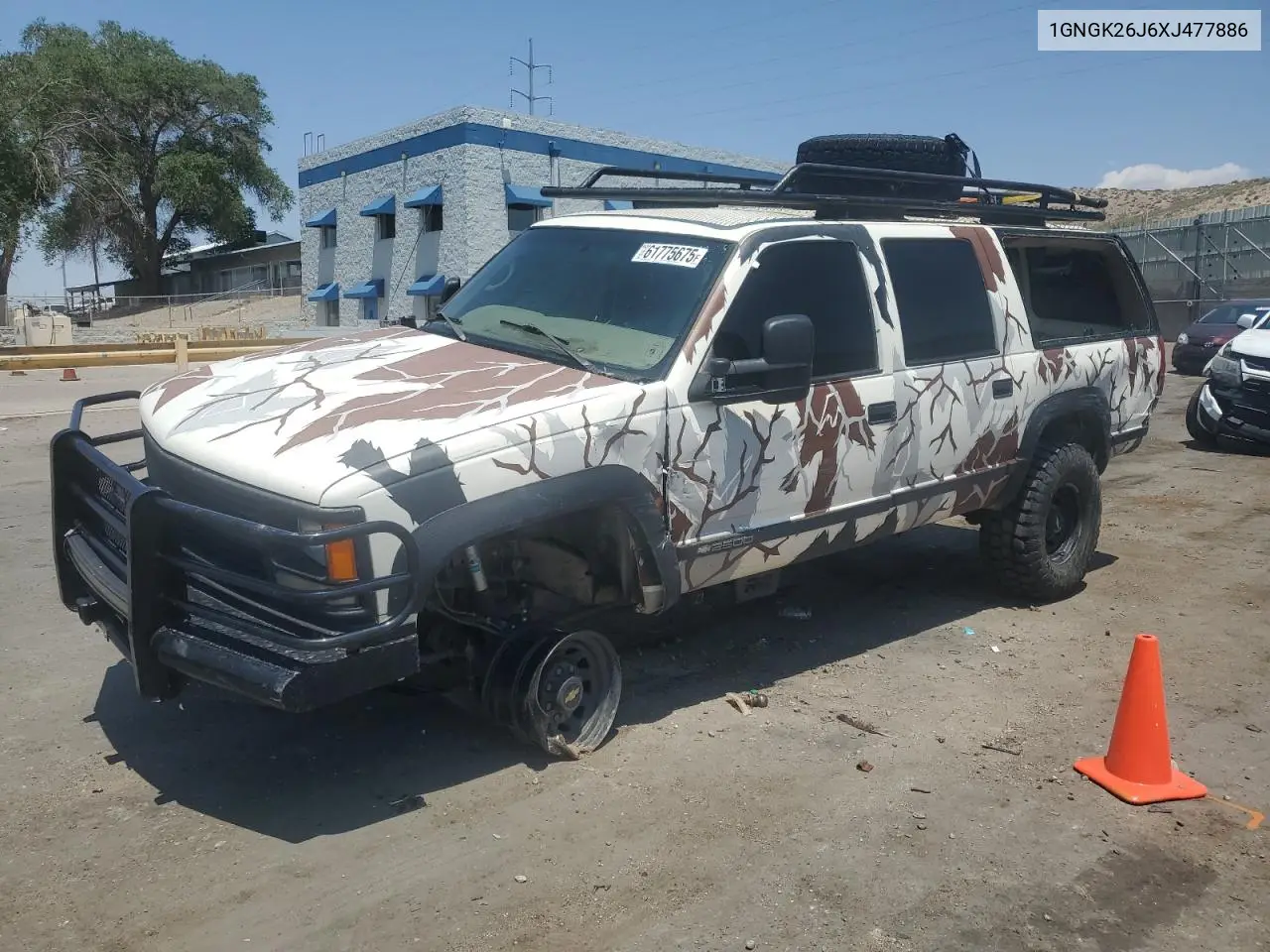 1999 Chevrolet Suburban K2500 VIN: 1GNGK26J6XJ477886 Lot: 61775675