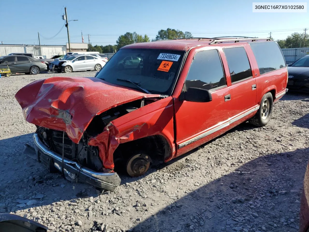 1999 Chevrolet Suburban C1500 VIN: 3GNEC16R7XG102580 Lot: 73349634