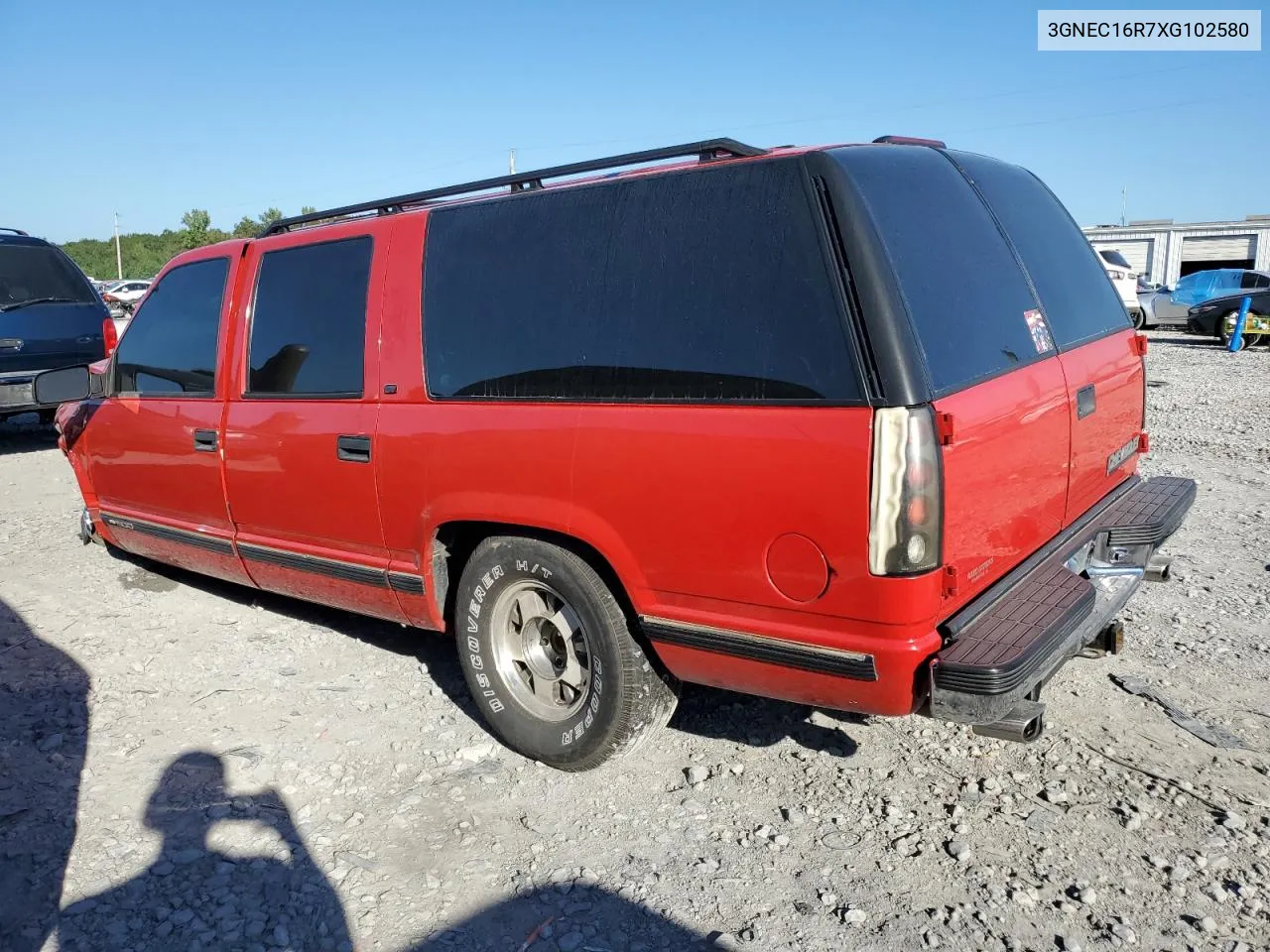 1999 Chevrolet Suburban C1500 VIN: 3GNEC16R7XG102580 Lot: 73349634