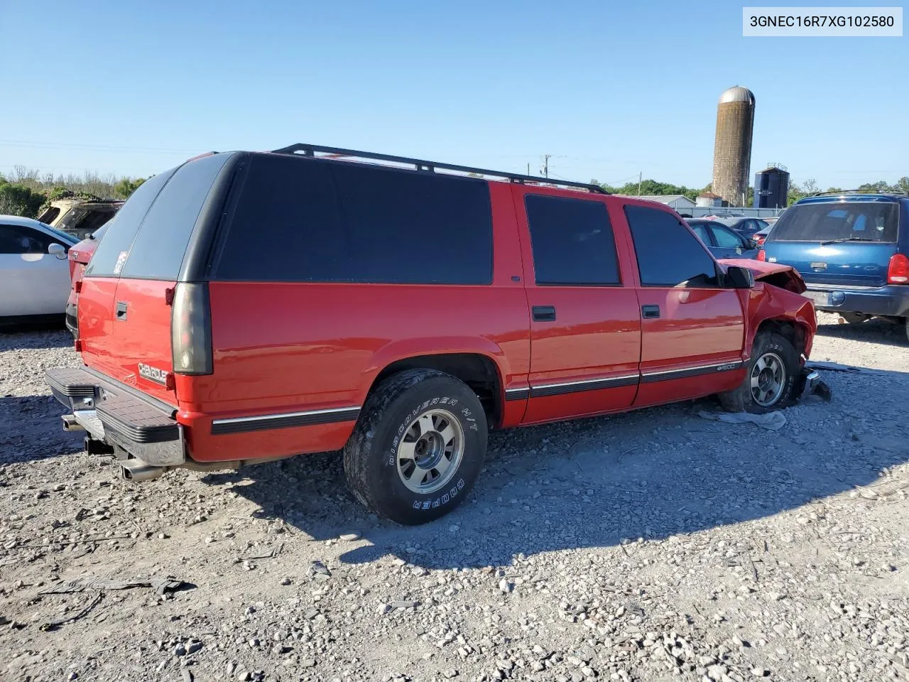 1999 Chevrolet Suburban C1500 VIN: 3GNEC16R7XG102580 Lot: 73349634
