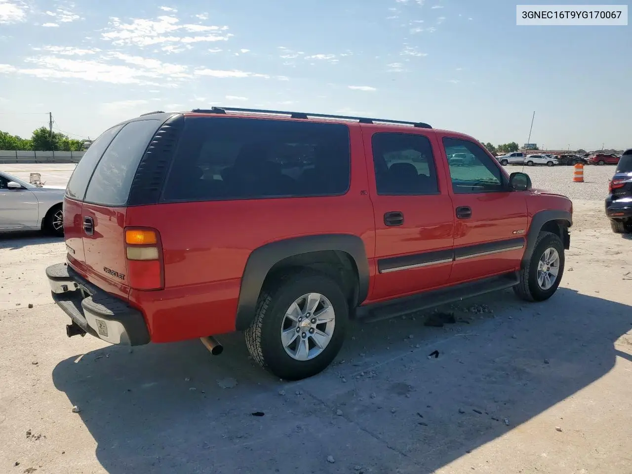 2000 Chevrolet Suburban C1500 VIN: 3GNEC16T9YG170067 Lot: 56919185
