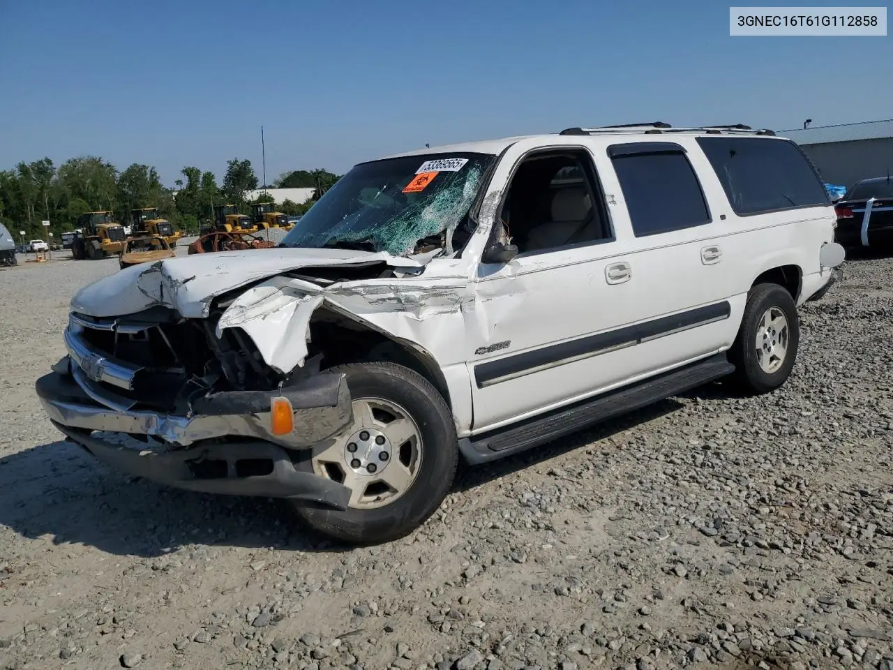 2001 Chevrolet Suburban C1500 VIN: 3GNEC16T61G112858 Lot: 53369565