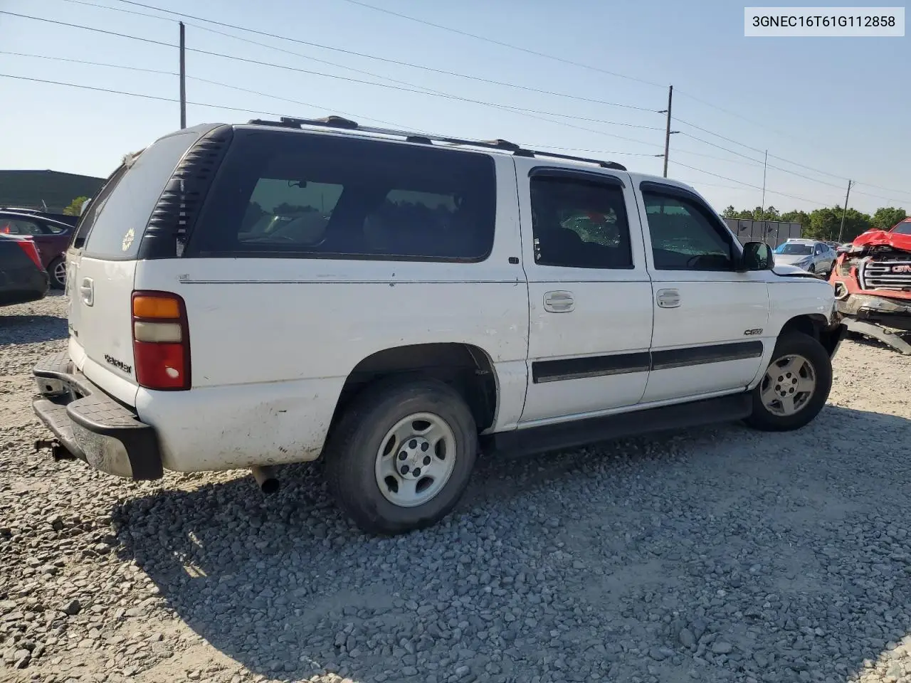 2001 Chevrolet Suburban C1500 VIN: 3GNEC16T61G112858 Lot: 53369565
