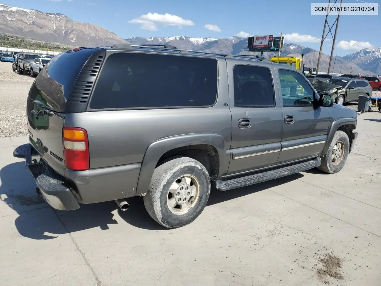 2001 Chevrolet Suburban K1500 VIN: 3GNFK16T81G210734 Lot: 53725565