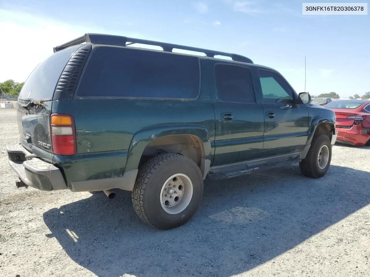 2002 Chevrolet Suburban K1500 VIN: 3GNFK16T82G306378 Lot: 55460435