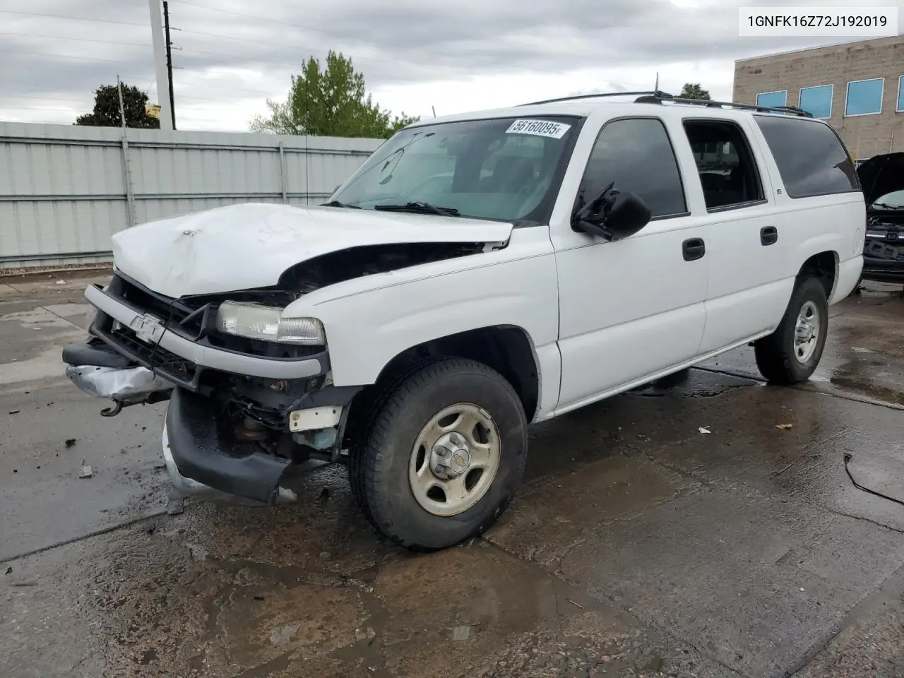 2002 Chevrolet Suburban K1500 VIN: 1GNFK16Z72J192019 Lot: 56160095