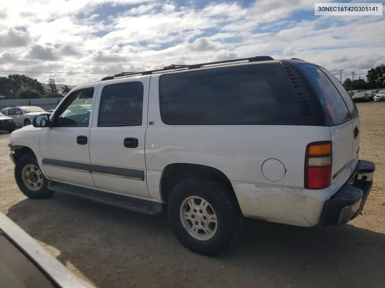 2002 Chevrolet Suburban C1500 VIN: 3GNEC16T42G305141 Lot: 56426805