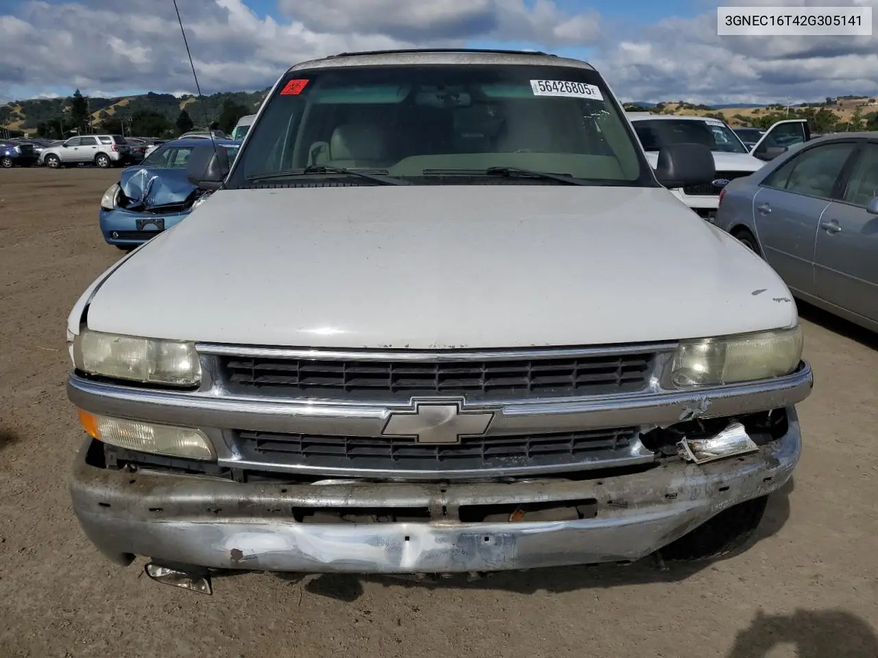 2002 Chevrolet Suburban C1500 VIN: 3GNEC16T42G305141 Lot: 56426805
