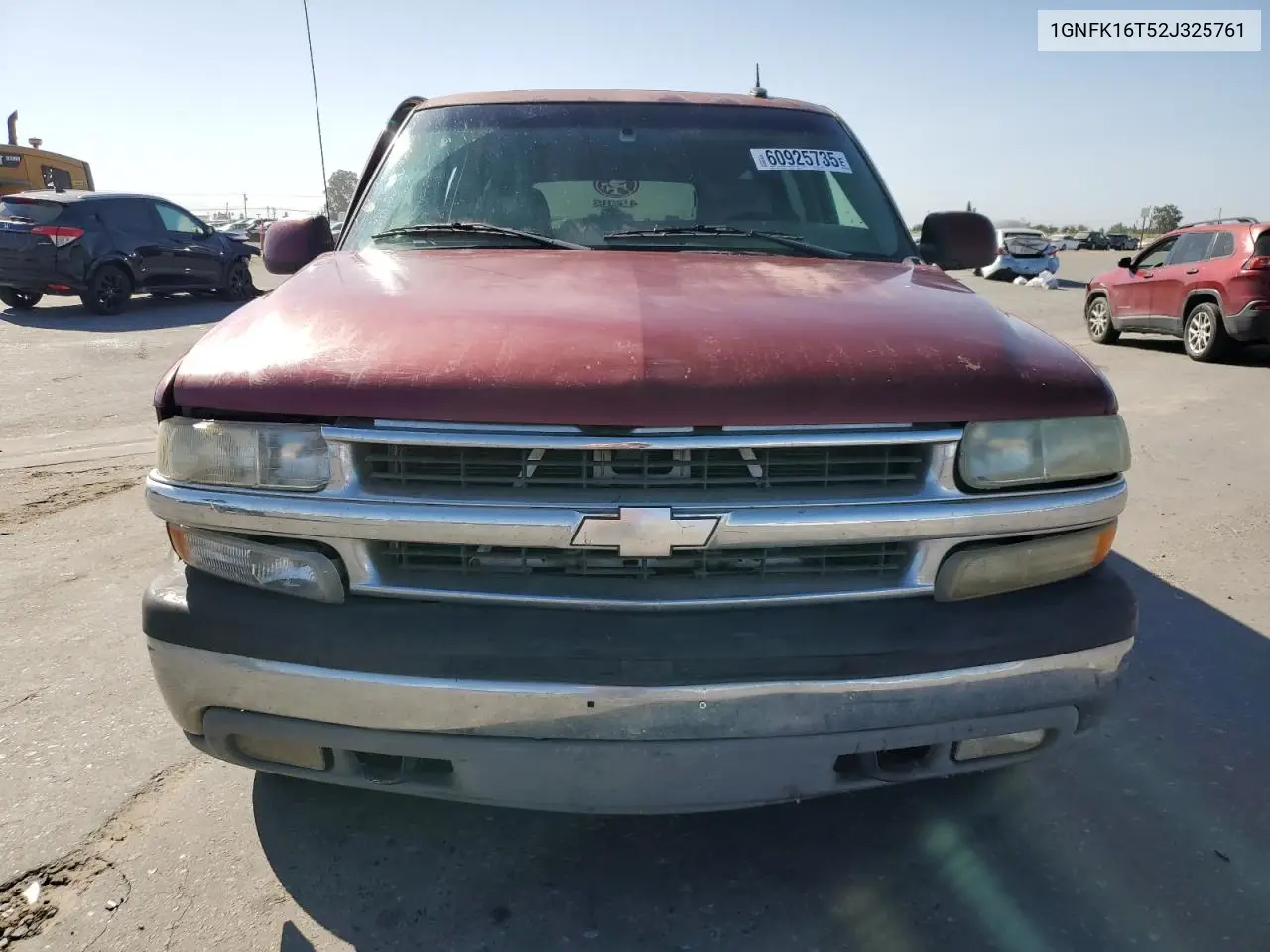 2002 Chevrolet Suburban K1500 VIN: 1GNFK16T52J325761 Lot: 60925735