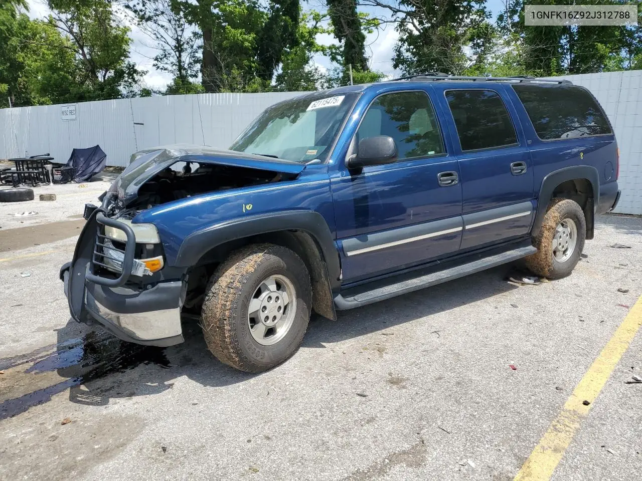 2002 Chevrolet Suburban K1500 VIN: 1GNFK16Z92J312788 Lot: 62115475