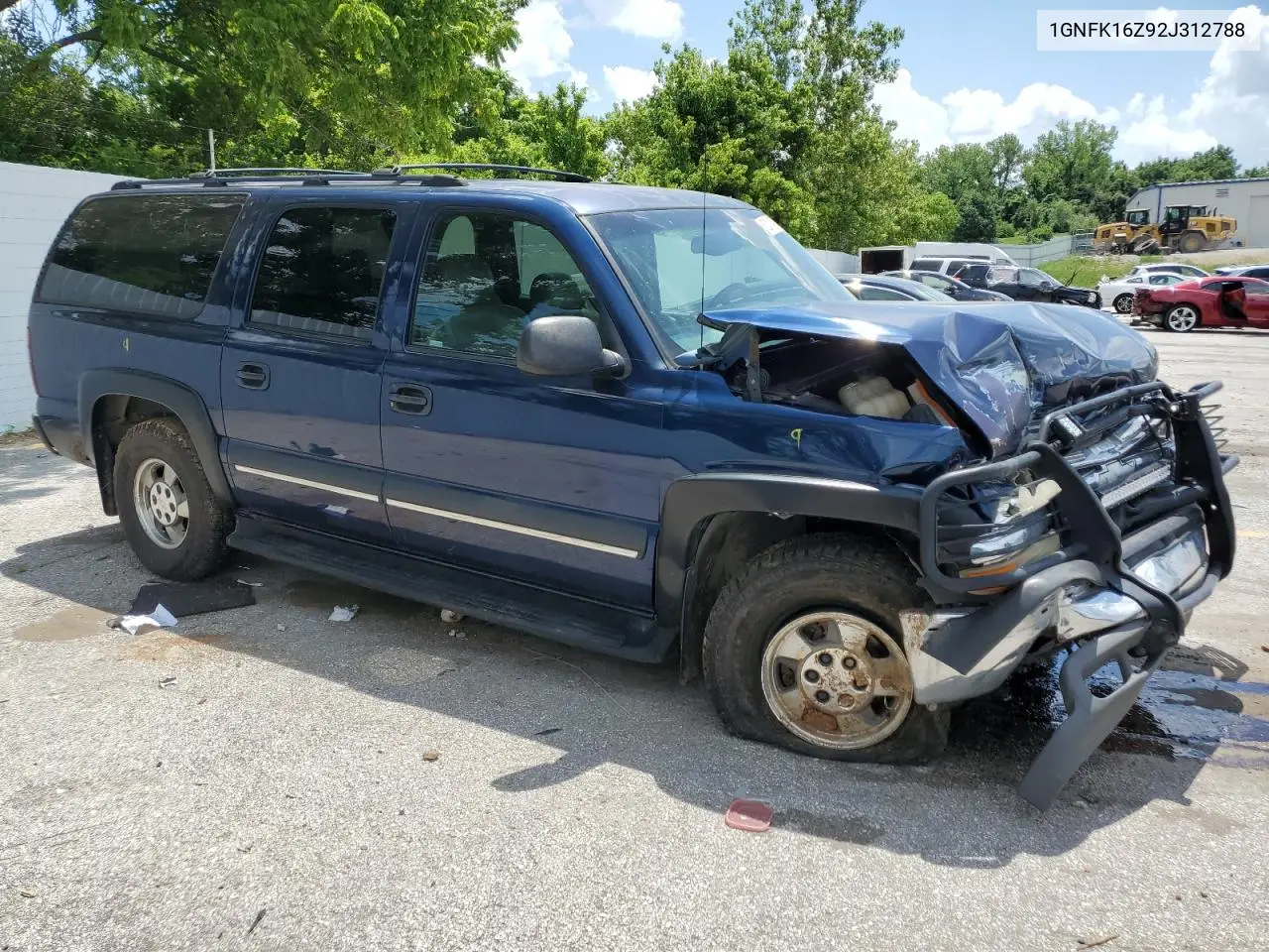 2002 Chevrolet Suburban K1500 VIN: 1GNFK16Z92J312788 Lot: 62115475