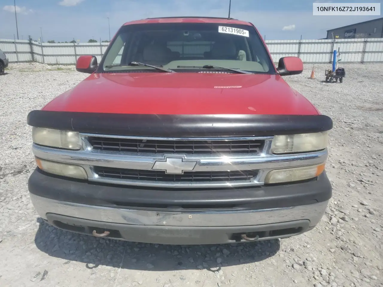 2002 Chevrolet Suburban K1500 VIN: 1GNFK16Z72J193641 Lot: 62131905