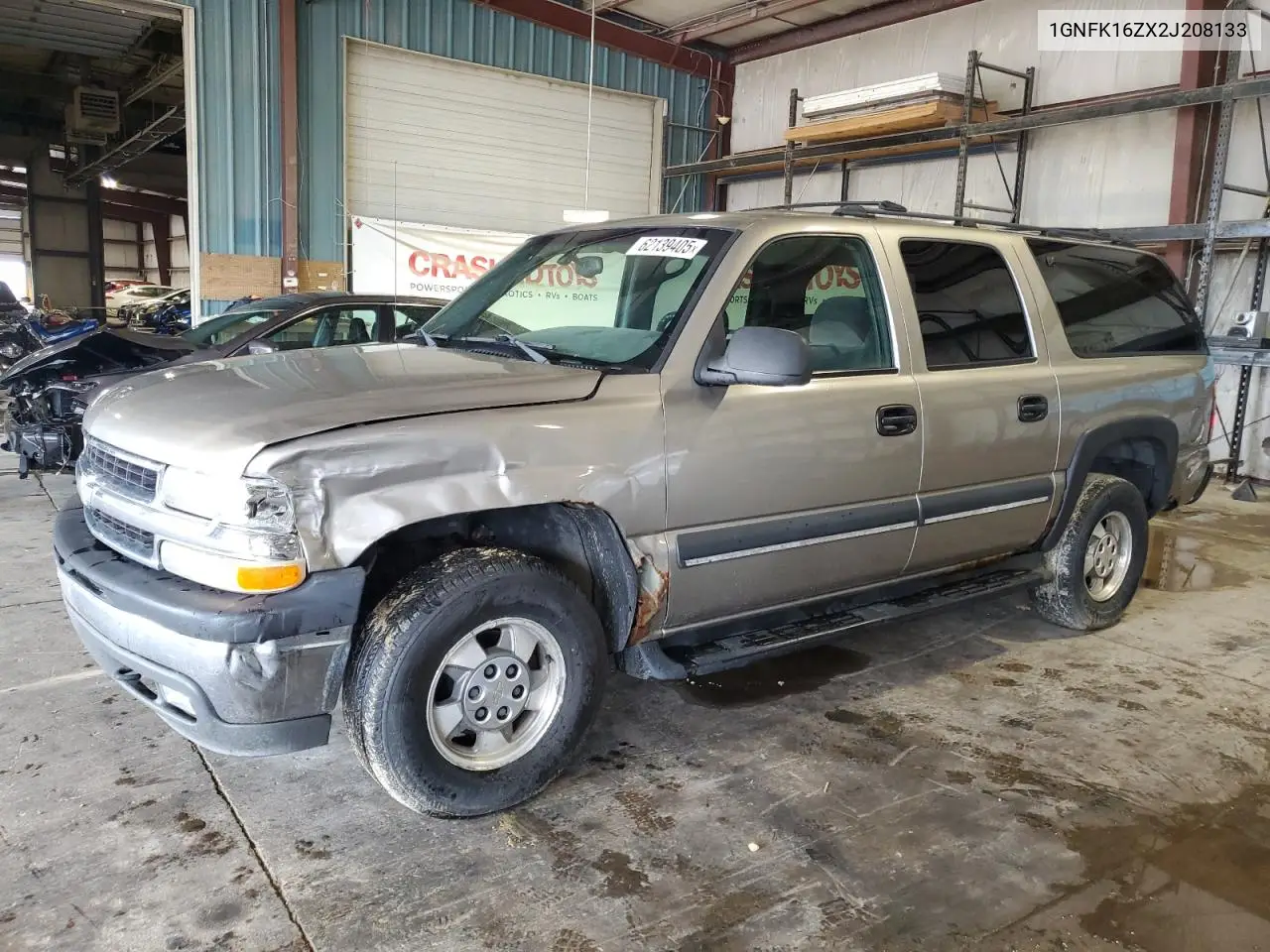 2002 Chevrolet Suburban K1500 VIN: 1GNFK16ZX2J208133 Lot: 62139405