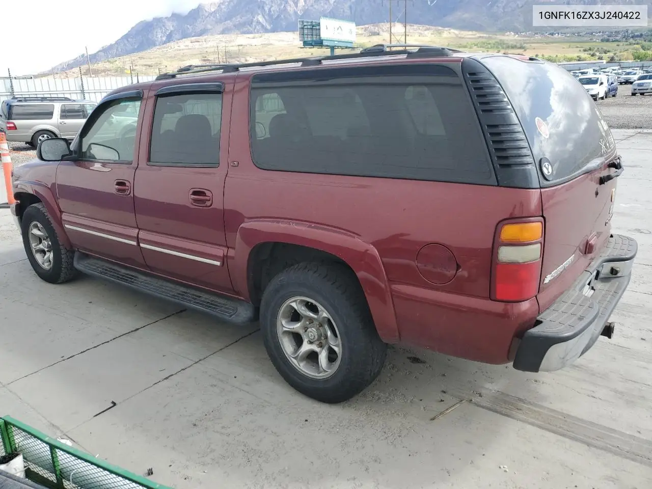 2003 Chevrolet Suburban K1500 VIN: 1GNFK16ZX3J240422 Lot: 54986165