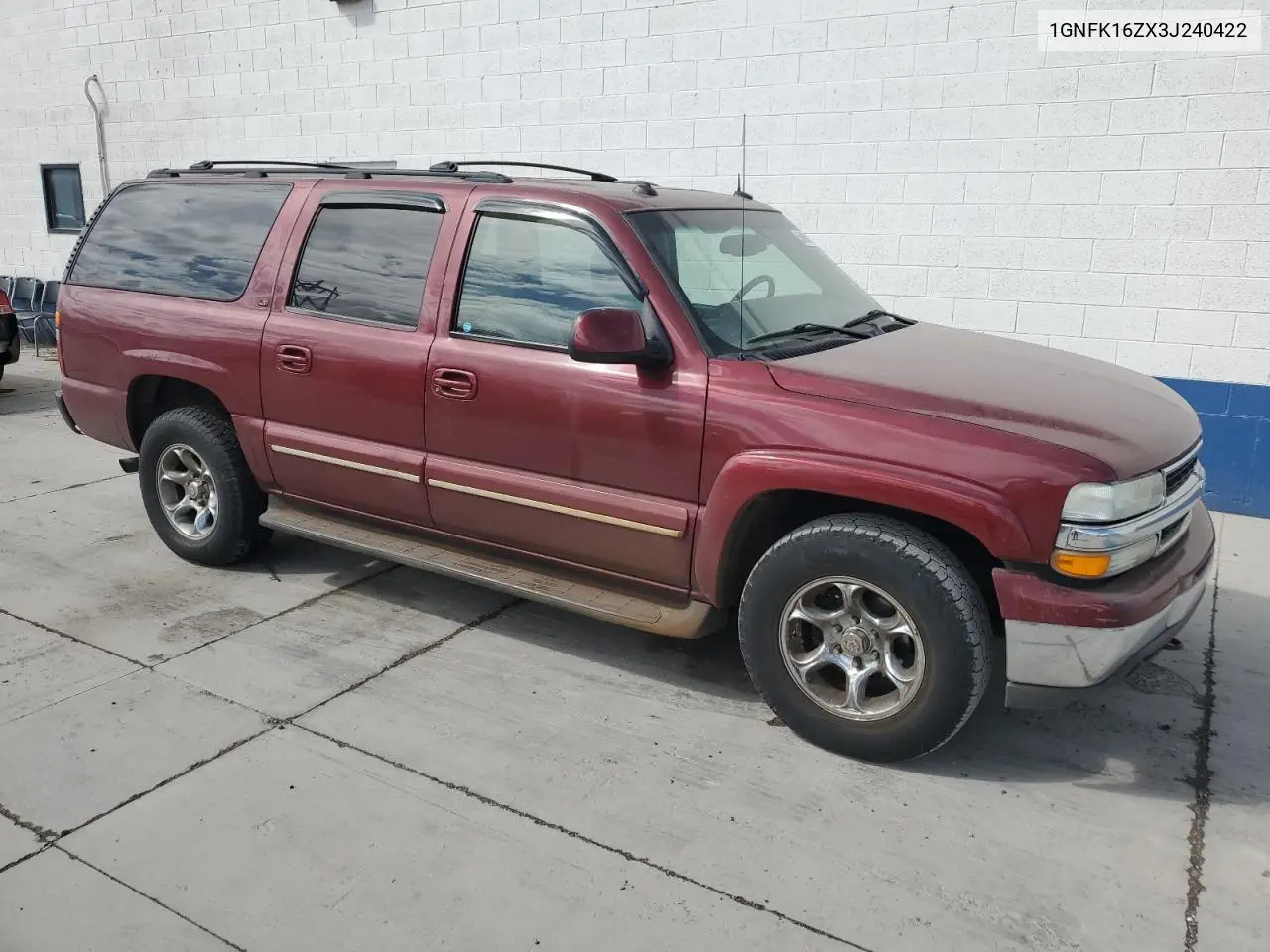 2003 Chevrolet Suburban K1500 VIN: 1GNFK16ZX3J240422 Lot: 54986165
