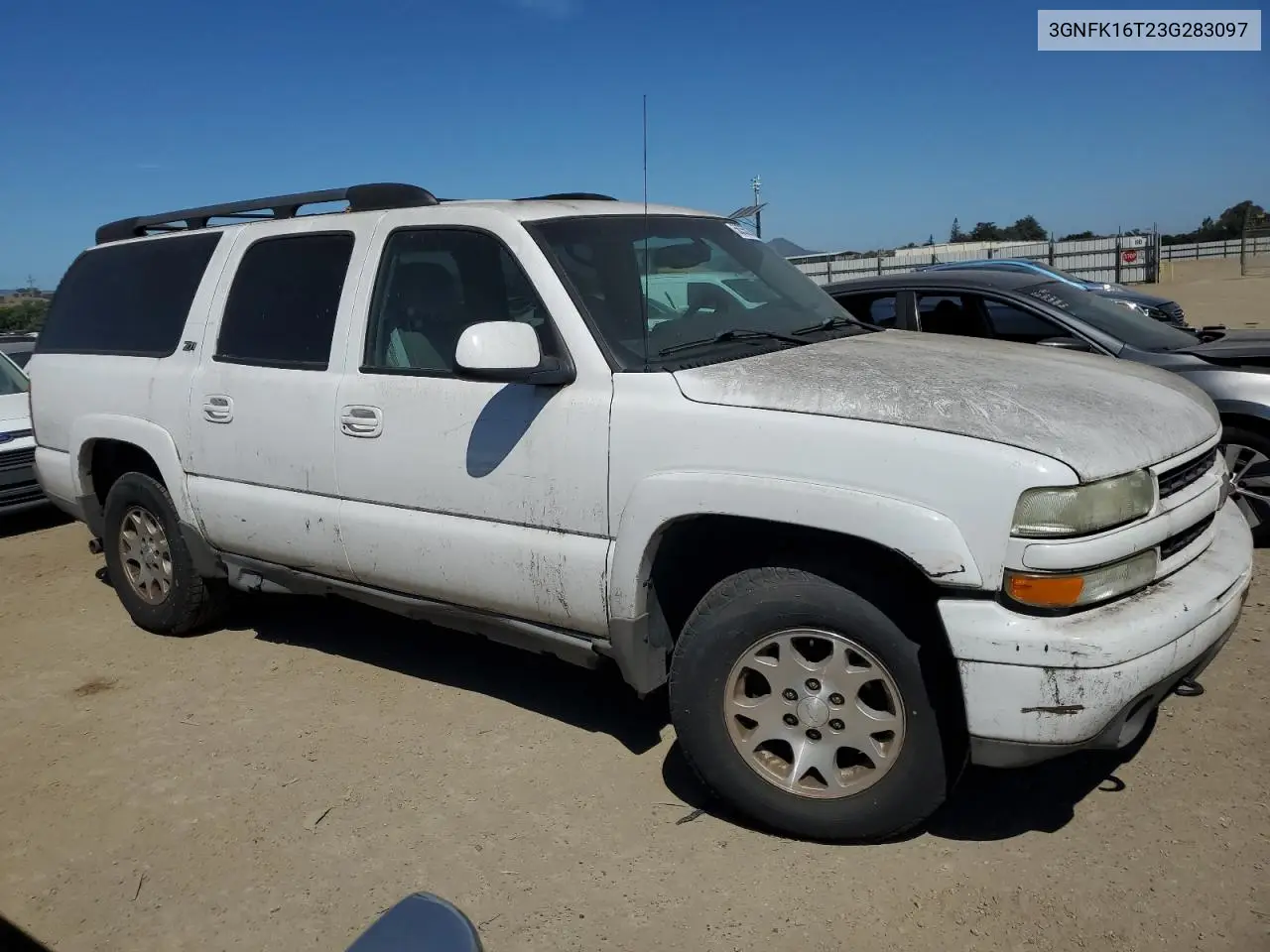 2003 Chevrolet Suburban K1500 VIN: 3GNFK16T23G283097 Lot: 56350245