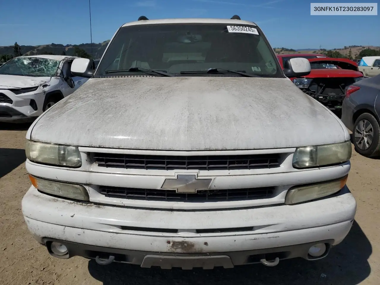2003 Chevrolet Suburban K1500 VIN: 3GNFK16T23G283097 Lot: 56350245