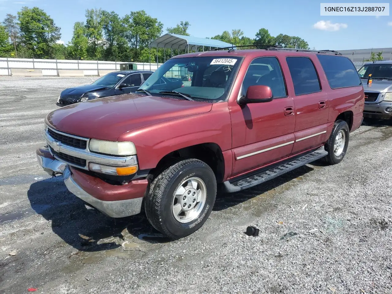 2003 Chevrolet Suburban C1500 VIN: 1GNEC16Z13J288707 Lot: 56412045