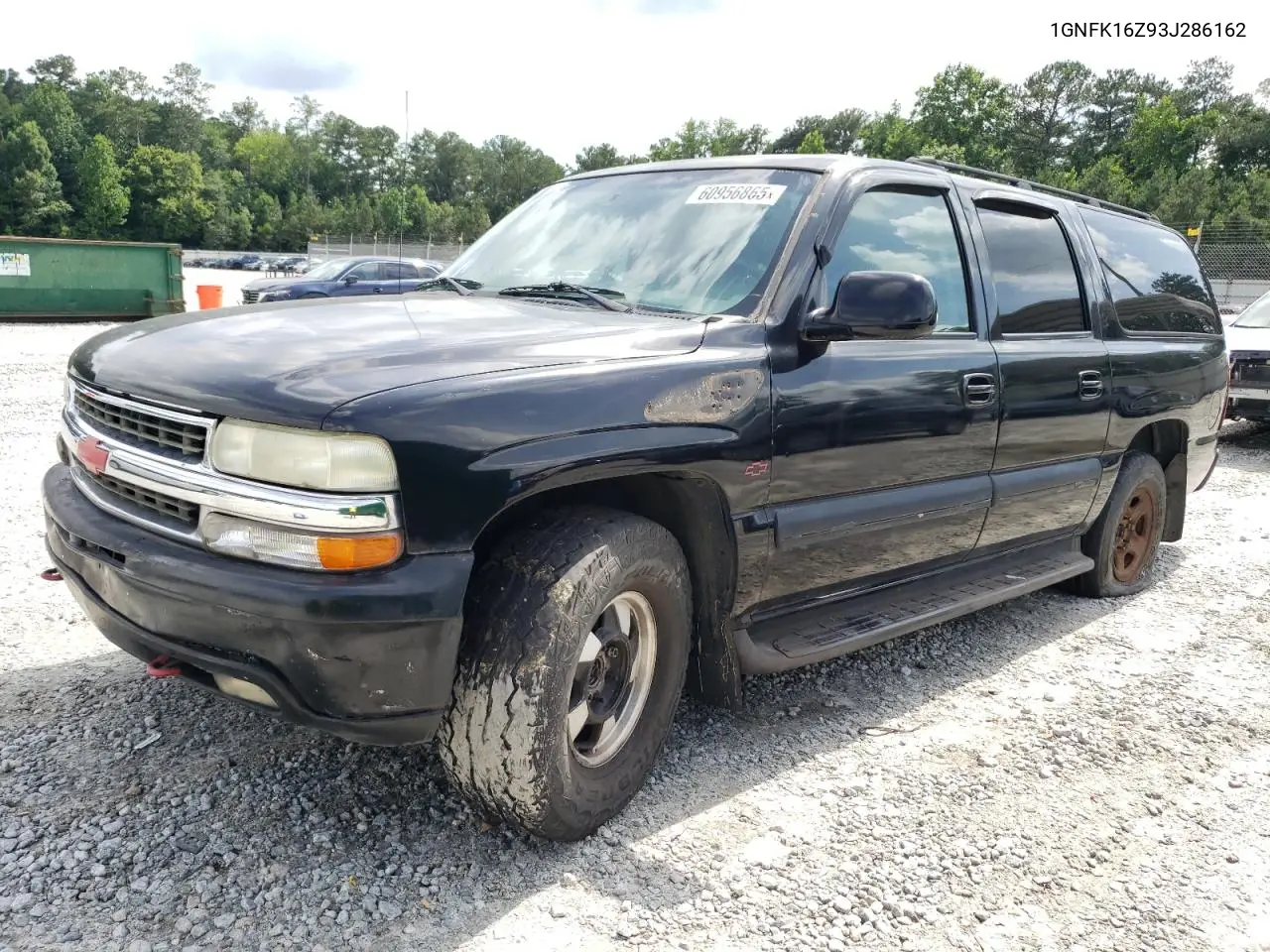 2003 Chevrolet Suburban K1500 VIN: 1GNFK16Z93J286162 Lot: 60956865