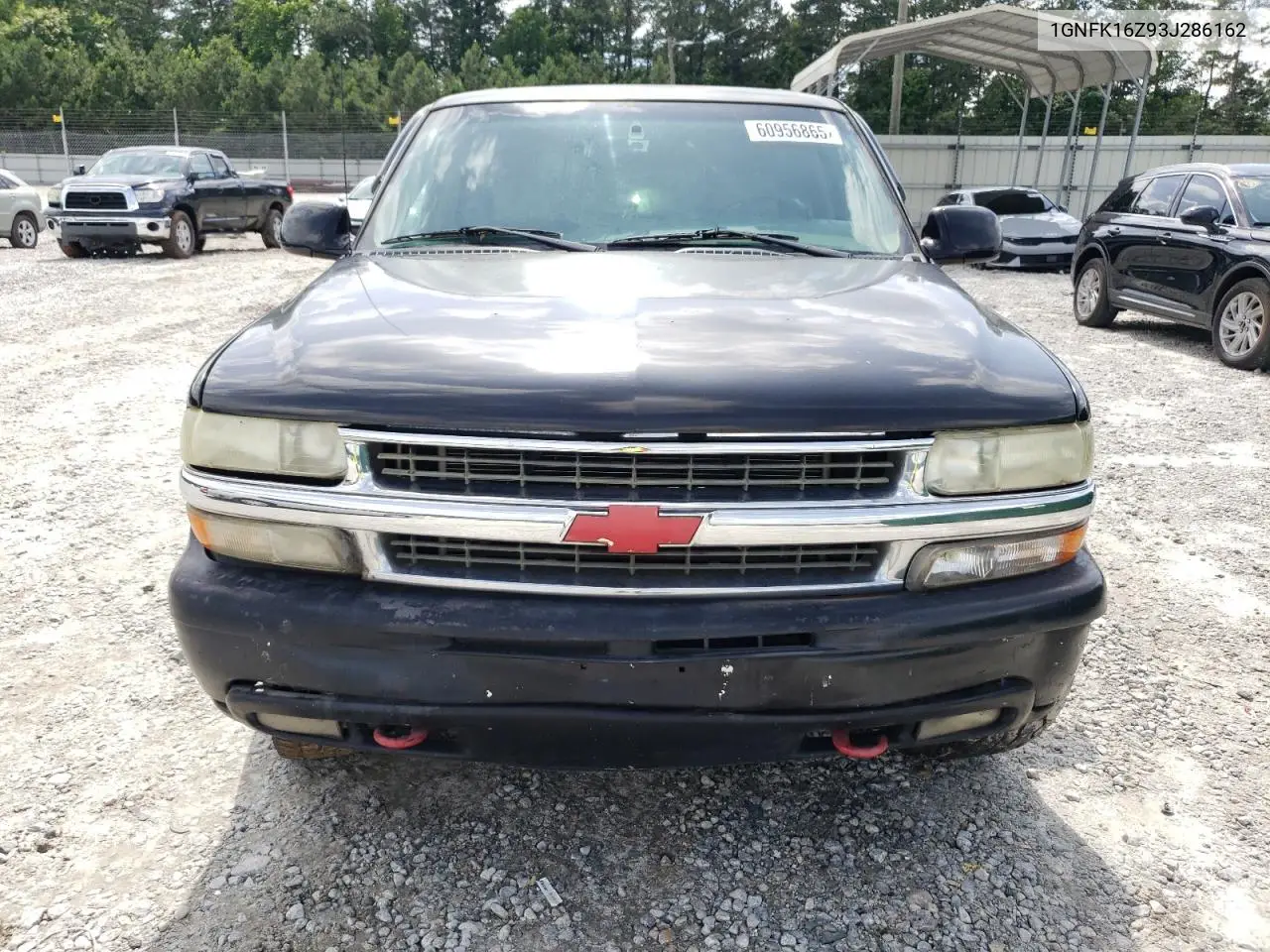 2003 Chevrolet Suburban K1500 VIN: 1GNFK16Z93J286162 Lot: 60956865
