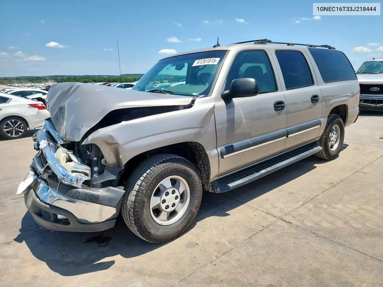 2003 Chevrolet Suburban C1500 VIN: 1GNEC16T33J218444 Lot: 61261815
