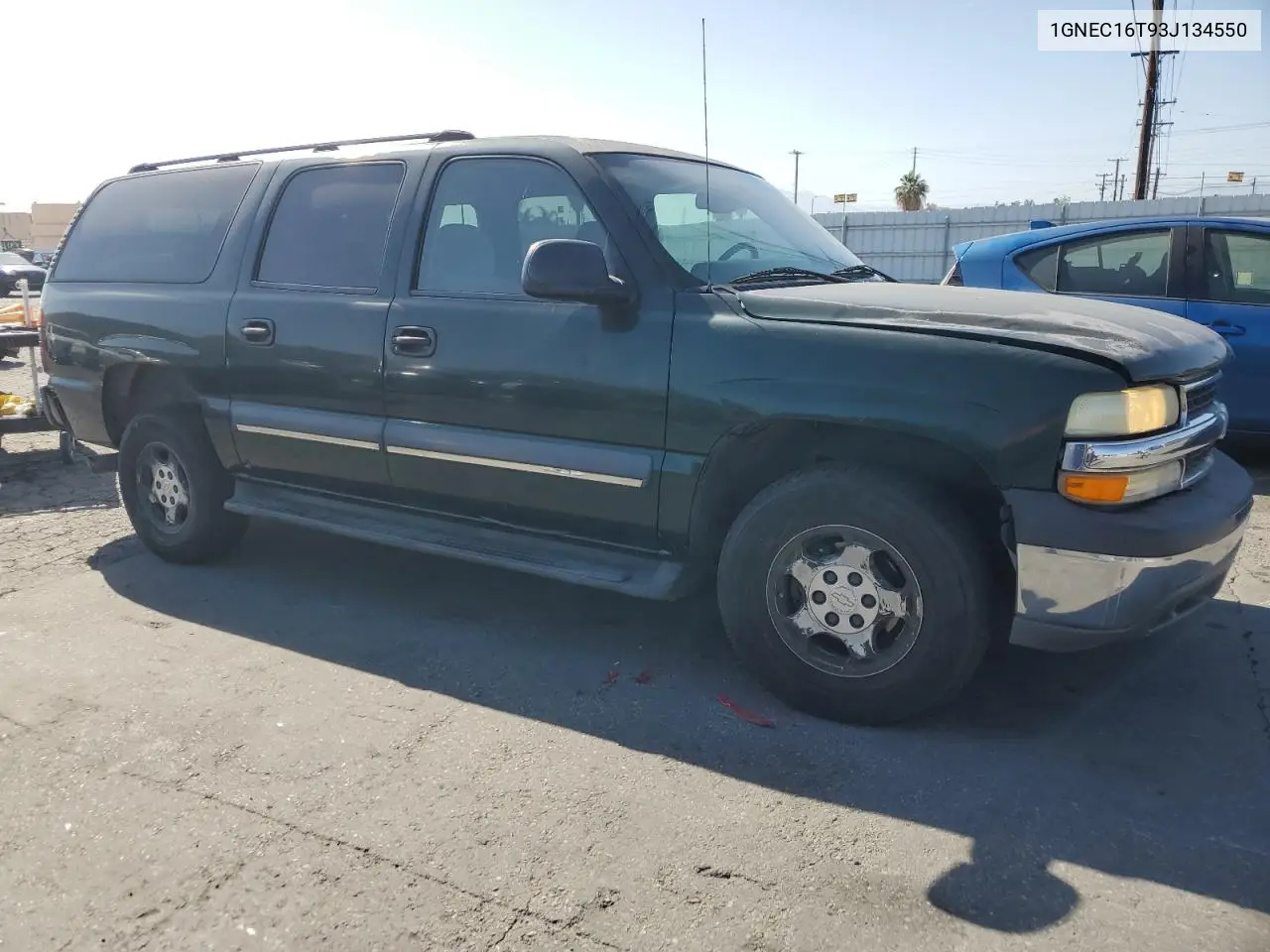 2003 Chevrolet Suburban C1500 VIN: 1GNEC16T93J134550 Lot: 61409245